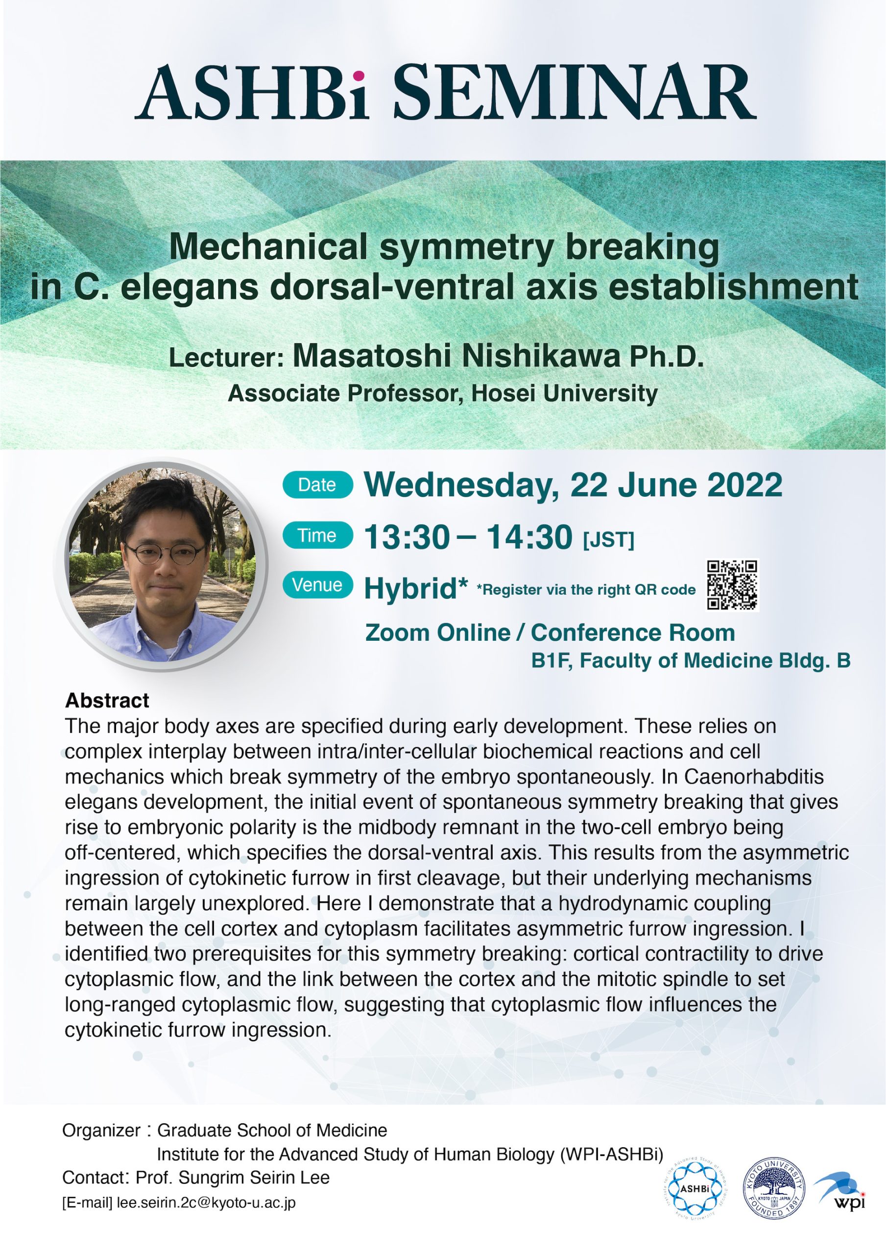 ASHBi Seminar (Dr.  Masatoshi  Nishikawa)