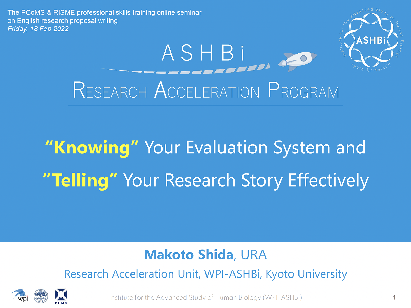 “Knowing” Your Evaluation System and “Telling” Your Research Story Effectively