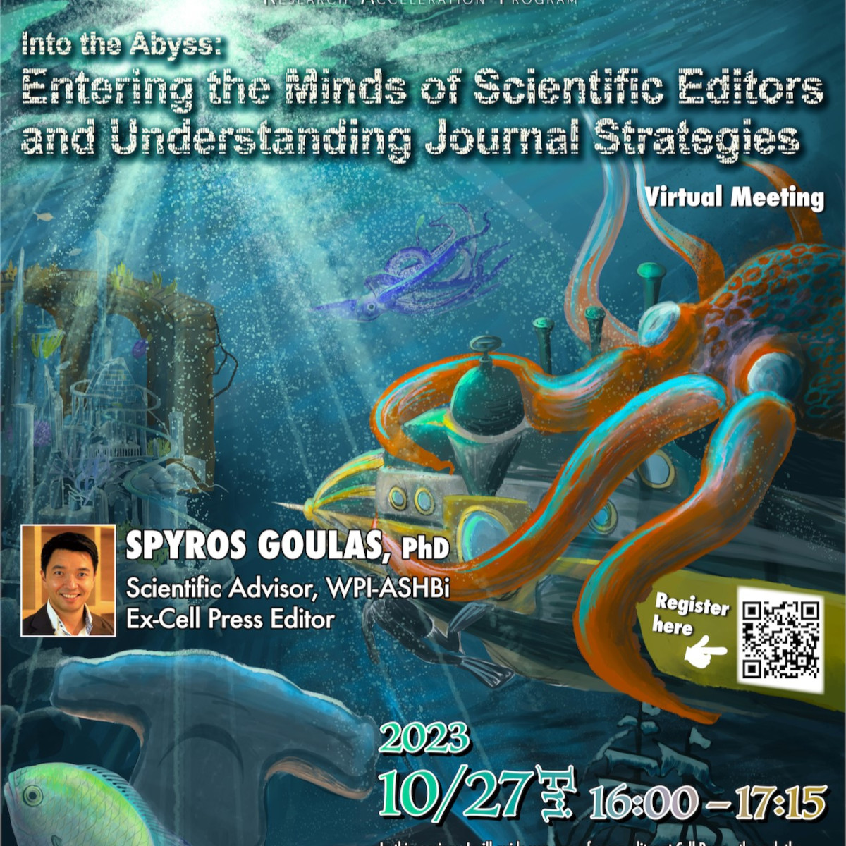  2023年10月27日、ASHBiのSpyros Goulas講師によるScientific Paper Writing Seminarを開催