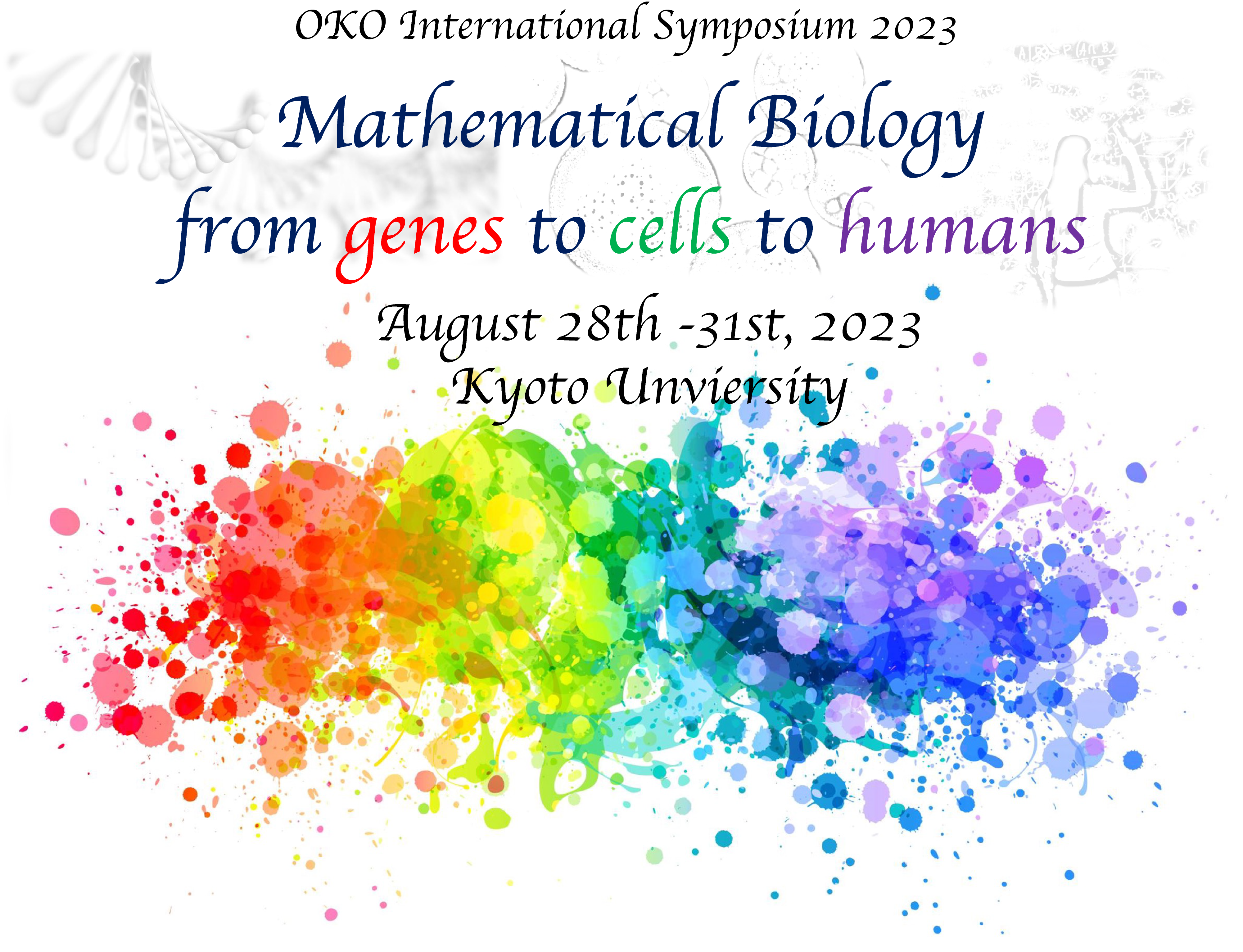 OKO International Symposium 2023 – Mathematical Biology from Genes to Cells to Humans