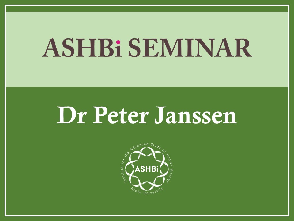 ASHBi Seminar (Dr Peter Janssen)