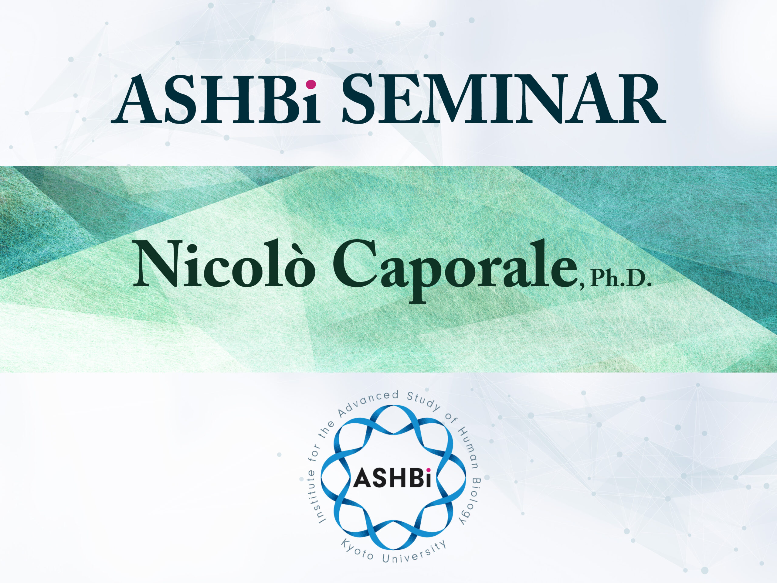 Dr. Nicolò Caporale from Human Technopole, Italy