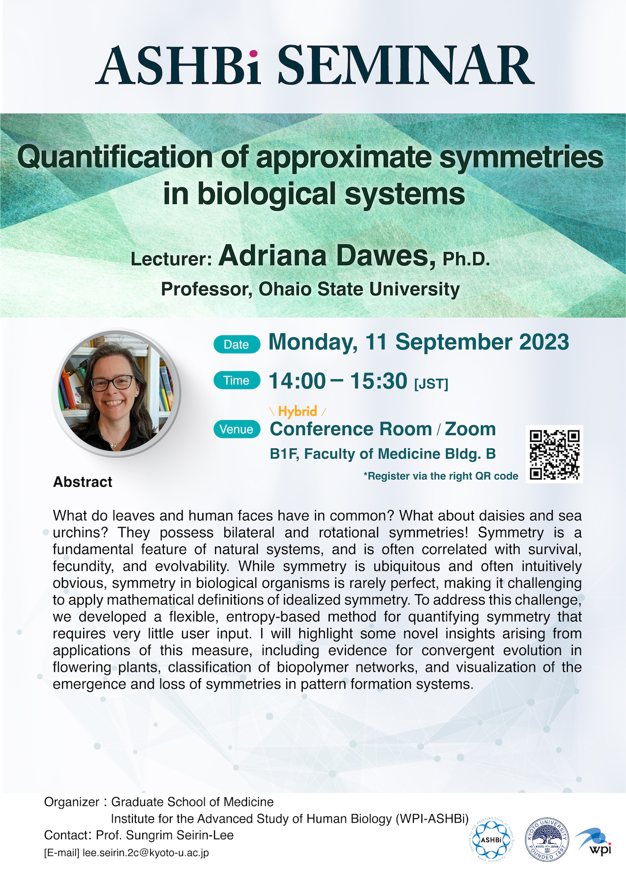 ASHBi Seminar (Dr.  Adriana  Dawes)