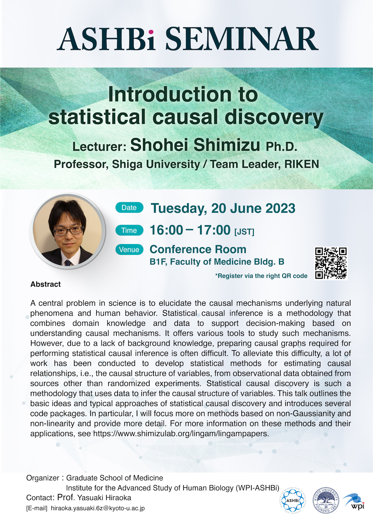 ASHBi Seminar (Dr. Shohei Shimizu)