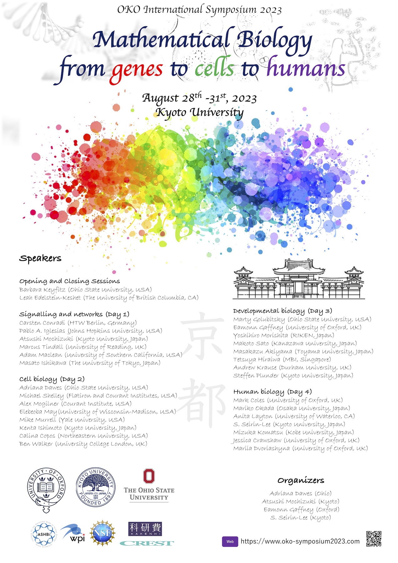 OKO International Symposium 2023 – Mathematical Biology from Genes to Cells to Humans